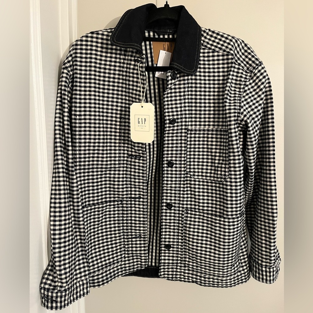 Gap x Doen Gingham Denim Jacket in XXS